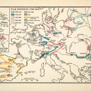 1918 Print Map Europe War Districts Locations Germany France Spain XECA1 Wholesale Pice For Sale