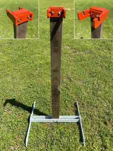 Magnum Target 3/8" AR500 Steel Reactive Shooting Hostage Target 2x4 STAND ONLY (SM2x4-LONGLEG-KIT) Store Sale