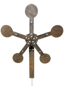 Magnum Target 3/8" AR500 Portable No Weld Required Mini Texas Star Reactive Steel Shooting Target w/ 6in Paddles for T-Post (MINI-TS-6-TP) Cheap Sale Low Pice Fee Shipping