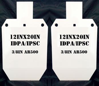 Magnum Target 2/3 Scale 12"x20" IDPA AR500 Gong Shooting Target - 3/8in Rifle Target - 2pc. Steel Target - G12X202WAR500 Sale Low Cost