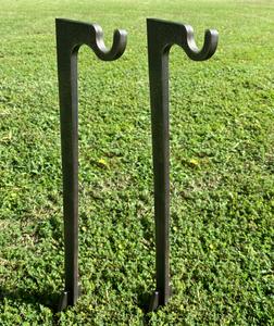 Magnum Target 2pc Set of 30" Tall 3/8" AR500 Ground Stake Stands w/ Integrated Hook for Steel Shooting Targets (HSTD2AR500-30IN) Outlet The Cheapest