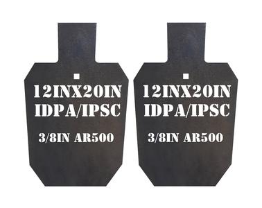 Magnum Target 2/3 Scale 12"x20" IDPA 3/8" AR500 Gong Shooting Target - 2pc Rifle Target - G12x202SAR500 Buy Cheap For Cheap