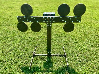 Magnum Target 3/8" AR500 Portable Revolving Plate Rack No Weld Reactive Steel Shooting Target w/ 6in Paddles (RPR-6) Best Place Sale Online