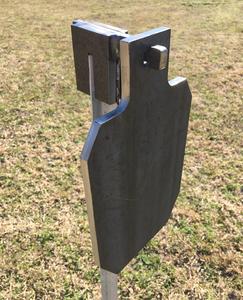 Magnum Target 1pc Interlocking 12x7" 3/8" AR500 IDPA/IPSC Steel Shooting Range Target w/ T-Post Hook (HIDPA121TPH1AR500-IL) Low Cost