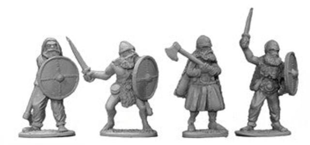 DA1062 - Viking Elite Warriors with Swords and Axes (4) Buy Cheap Best Wholesale