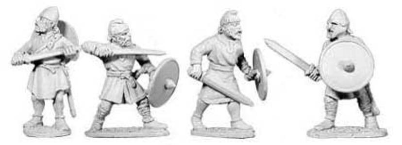DA1020 - Saxon Unarmoured Swordsmen I (4) Cheap Sale Newest