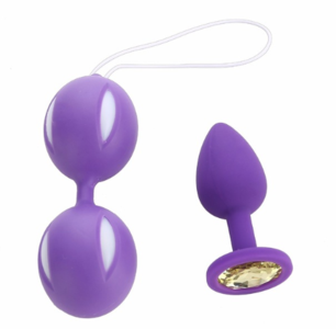 2-in-1 Lady Fitness Ball and Tushie Plug Set Buy Cheap Low Shipping Fee