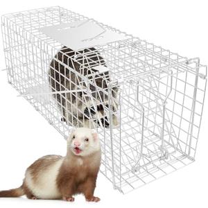 Live Animal Trap for Possum, Groundhog,Gopher,Beaver,Folding Raccoon Trap,Humane Live Animal Cage, Humane Small Animal Trap 32 X 12 X 12.5Inch Animal Trap,Catch & Release,Easy Installation and Use Outlet Big Discount