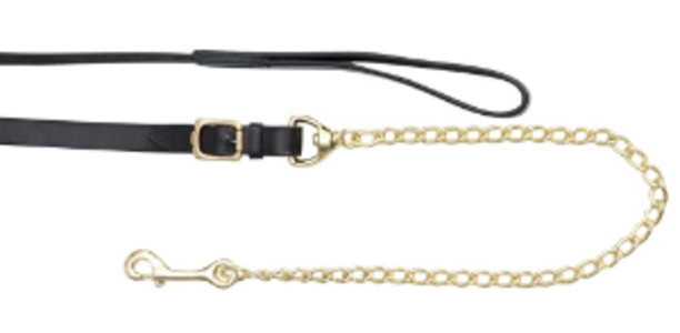 Zilco Leather Lead with Brass Chain Quality Free Shipping For Sale