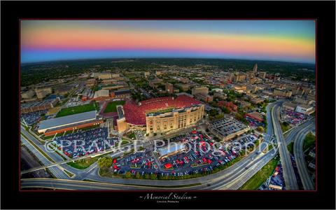 Nebraska Memorial Stadium Panoramic Poster Shipping Discount Sale