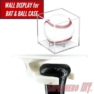 Baseball Bat and Ball Display Case Holder Wall Mount | Floating Shelf for Baseball Bat and Ball Case Cheap Sale Supply