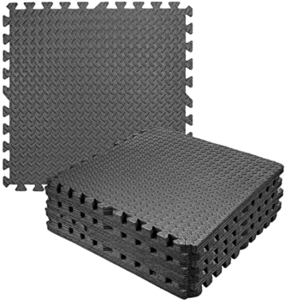Eva Gym Mats, Anti-Fatigue, Interlocking, Heavy Duty Foam Flooring, Easy Clean, High Grip Diamond Pattern, Perfect for Garage, Workshop, & Equipment Use Enjoy For Sale