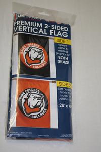 2-Sided Vertical Circle Bulldog Logo Flag Cheap Visit