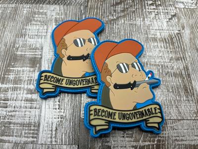 Become Ungovernable- PVC Patch (bin 75 ) Free Shipping Real