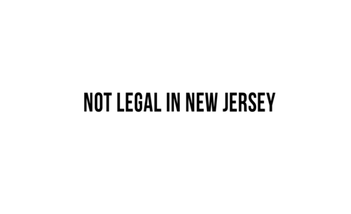 "Not Legal in New Jersey" Decal Largest Supplier Cheap Pice
