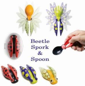 Beetle Spork & Spoon With Mastercard For Sale