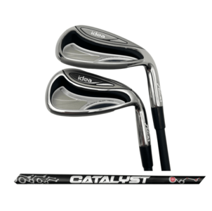 Adams Idea Pitching and Sand Wedge Combo, Project X Catalyst Black Ladies Flex Clearance Reliable