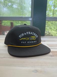 Fin & Feather Rope Hat - Olive With Mastercard For Sale
