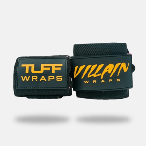 24" Villain Wrist Wraps - Black & Gold Cheap Pice Wholesale Pice