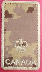 Cadpat ARID Velcro Rank Patch Discount Fashionable