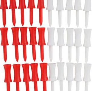 Apron Plastic Castle tees - golf - golftees - 2 1/8 inch - 30 stuks - rood - wit Buy Cheap Latest