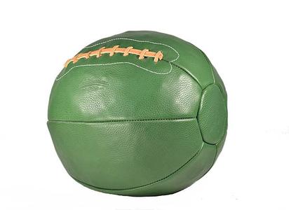 14 lb Leather Medicine Ball - Green Buy Cheap Explore