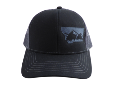 Black and Charcoal MT Hat Enjoy For Sale