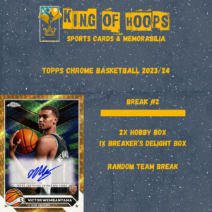 Basketball Break #1572 3-box Topps Chrome Basketball 2023-24 delight & hobby mixer - random team break Buy Cheap 2025 Unisex