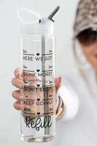 Daily Tracker Straw Water Bottle Made in USA Cheap Factory Outlet