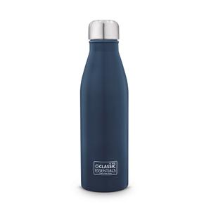 Stainless Steel Agua Single Wall Matt Finish Water Bottle For Fridge, School, Home, Office, Travel, Capacity -1000ml, Navy Blue (Pack of 1) Sale Original