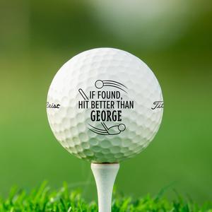 If Found, Hit Better Than Golf Balls For Nice Online