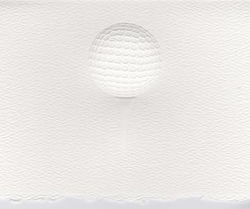 Blind Embossed GOLF Foldover Note Grey Outlet Store Online