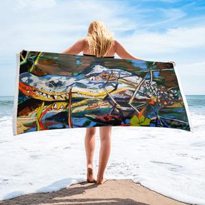 Gator in Bayou Brush Towel Buy