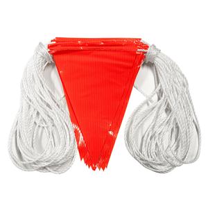 30m Roped Orange Safety Flagging / Bunting Perfect For Sale