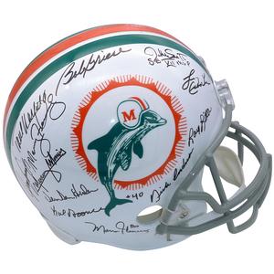 1972 Miami Dolphins Autographed (Throwback) Full-Size Replica Helmet - 22 Signatures - BAS LOA Discount Sast
