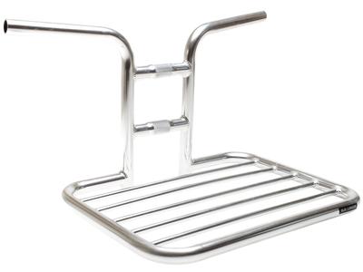 BLB FLAT RAT HANDLEBAR RACK - POLISHED SILVER Free Shipping Online