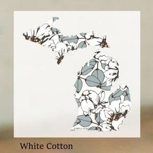 Decal // Michigan ~ White Cotton Michigan Decal Perfect Cheap Online