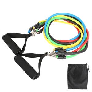11pcs Fitness Pull Rope Resistance Bands Latex Strength Gym Equipment For Home Elastic Exercises Body Fitness Workout Equipment Clearance High Quality
