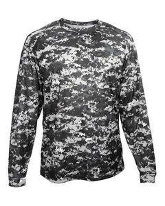 Badger Youth Digital Camo Long Sleeve T-Shirt 2184 Cheap Fashionable