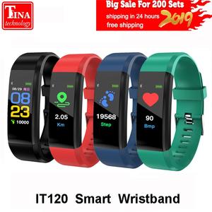 Original IT120 Smart Bracelet Color Screen Sports Smart Band Heart Rate Monitor Fitness Tracker for IOS Android VS ID115 PLUS Y5 Really For Sale