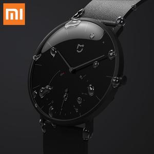 XIAOMI Mi Mijia QUARTZ Smart Watch Life Waterproof with Double Dials Alarm Sport Sensor Pedometer Time Leather Band Mi Home APP Free Shipping With Paypal