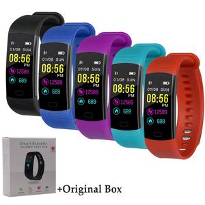 Smart Bracelet Y5 Smart Wristband Heart Rate Blood Oxygen Sleep Monitor Fitness Tracker Smart Band Color Display Sport Bracelet For Sale Online