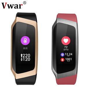 Vwar Smart Band 2018 ip67 Waterproof Blood Pressure Smart Bracelet Heart Rate Monitor Sport Fitness Bracelet Tracker Mi 2 3 Band Free Shipping Finishline