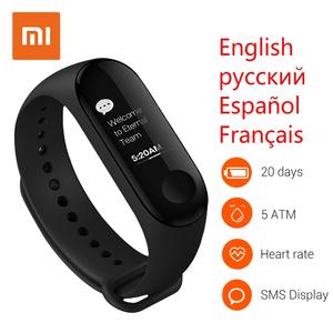 Xiaomi Mi Band3 Smart Sport Band 0.78 Inch OLED Miband 3 Heart Rate 5ATM Waterproof SMS Display Bluetooth4.2 Wristband Mi Band 3 Clearance New Arrival