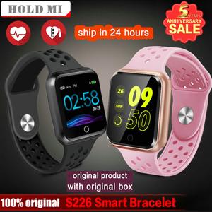 Smart Fitness Bracelet S226 Blood Pressure Measurement Heart Rate Monitor Smart Watch Color Screen Wristband For Android IOS Clearance Hot Sale