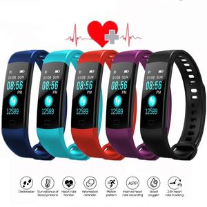 Bluetooth Smart Bracelet Color Screen Y5 Smartband Heart Rate Monitor Blood Pressure Measurement Fitness Tracker Smart Watch Men Clearance Pick A Best