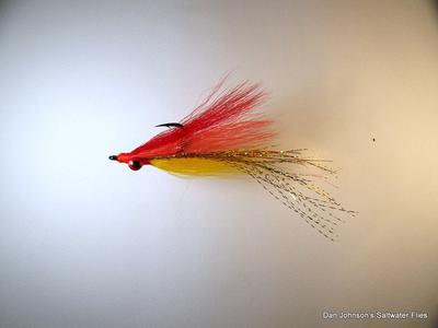 Flashtail Clouser - Red Orange Yellow IF106B Clearance Affordable
