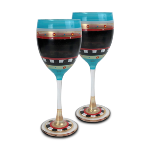 Moroccan Mosaic Chalk Wine S/2 For Sale Free Shipping