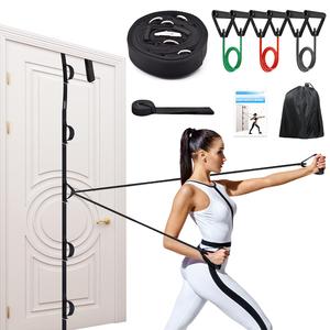 Brebebe Resistance Bands for Physical Therapy, Multi Point Door Anchor Strap for Home Gym Workout, Bands with Handles for Recovery, Stretch, Fitness, Door Workout Accessories, No Tools, No Drilling Buy Online Cheap