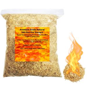 250 Fire Starter Pack, 1 Pinch is Enough, Made from American Pine, Our Enhanced Wood Burns Longer & Hotter Than Most, Also Works As Kindling, Start A Fire in Seconds Supports 25 Charities Buy Cheap Low Cost